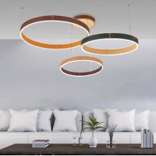 Φωτιστικό Κρεμαστό LED 148W 11840lm 230V Θερμό Φως σε Μαύρο-Καφέ-Πορτοκαλί PRESTIGE